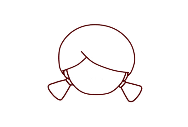 中秋节端着月饼的小女孩简笔画怎么画